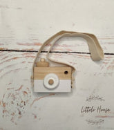 Baby Camera Style 2 | Miniature Wooden Decorative | Natural Wood